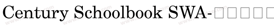 Century Schoolbook SWA字体转换